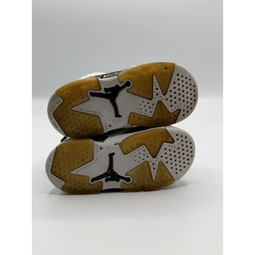 Jordan 6 Retro Oreo 384667-101 Toddler White/Black Size 6.5C